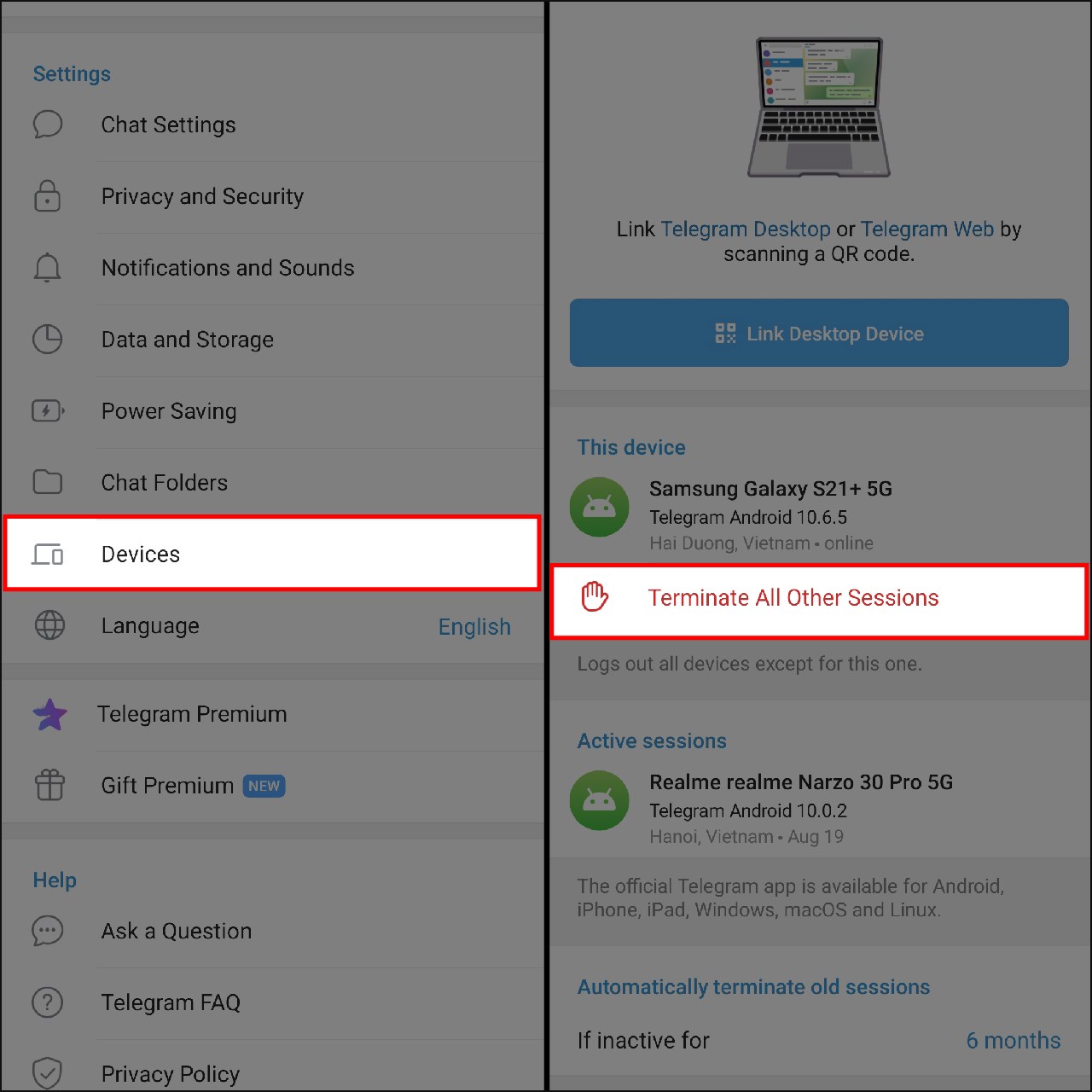 Cách bảo mật tài khoản Telegram Cách bảo mật tài khoản Telegram