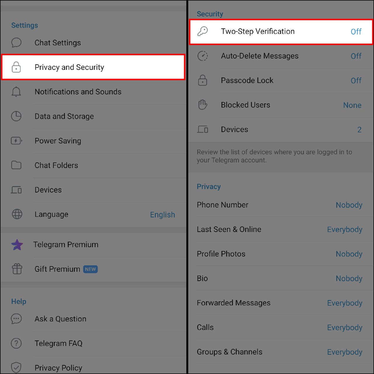 Cách bảo mật tài khoản Telegram Cách bảo mật tài khoản Telegram