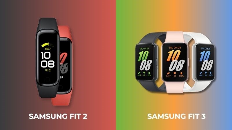 Bảng màu của Samsung Fit 2 và Fit 3