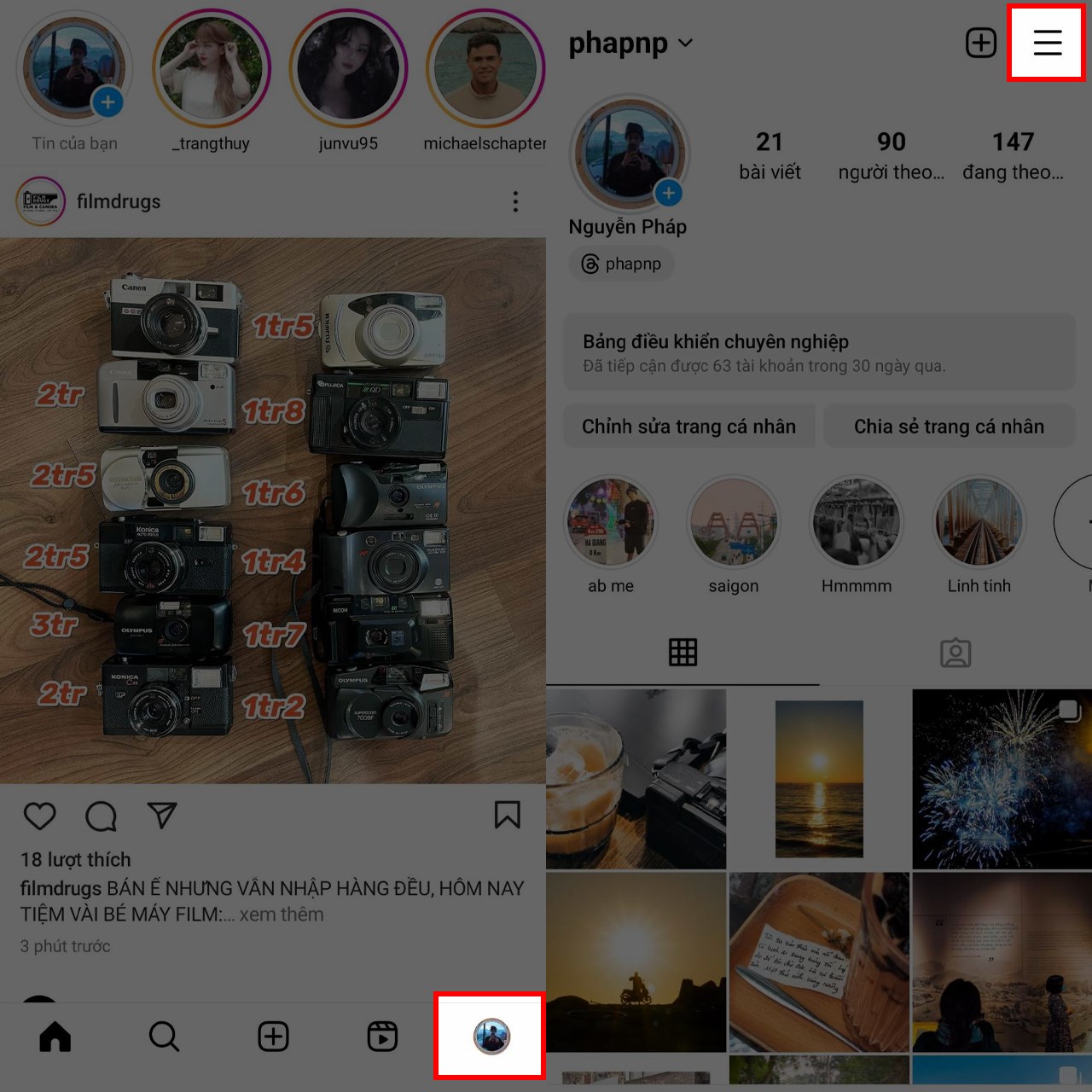 Cách xem lịch sử liên kết Instagram Cách xem lịch sử liên kết Instagram