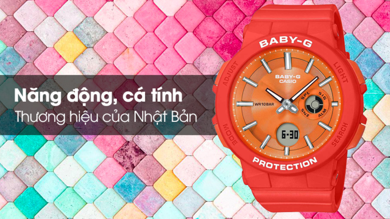 3. Đồng hồ BABY-G 41 mm Nữ BGA-255-4ADR 