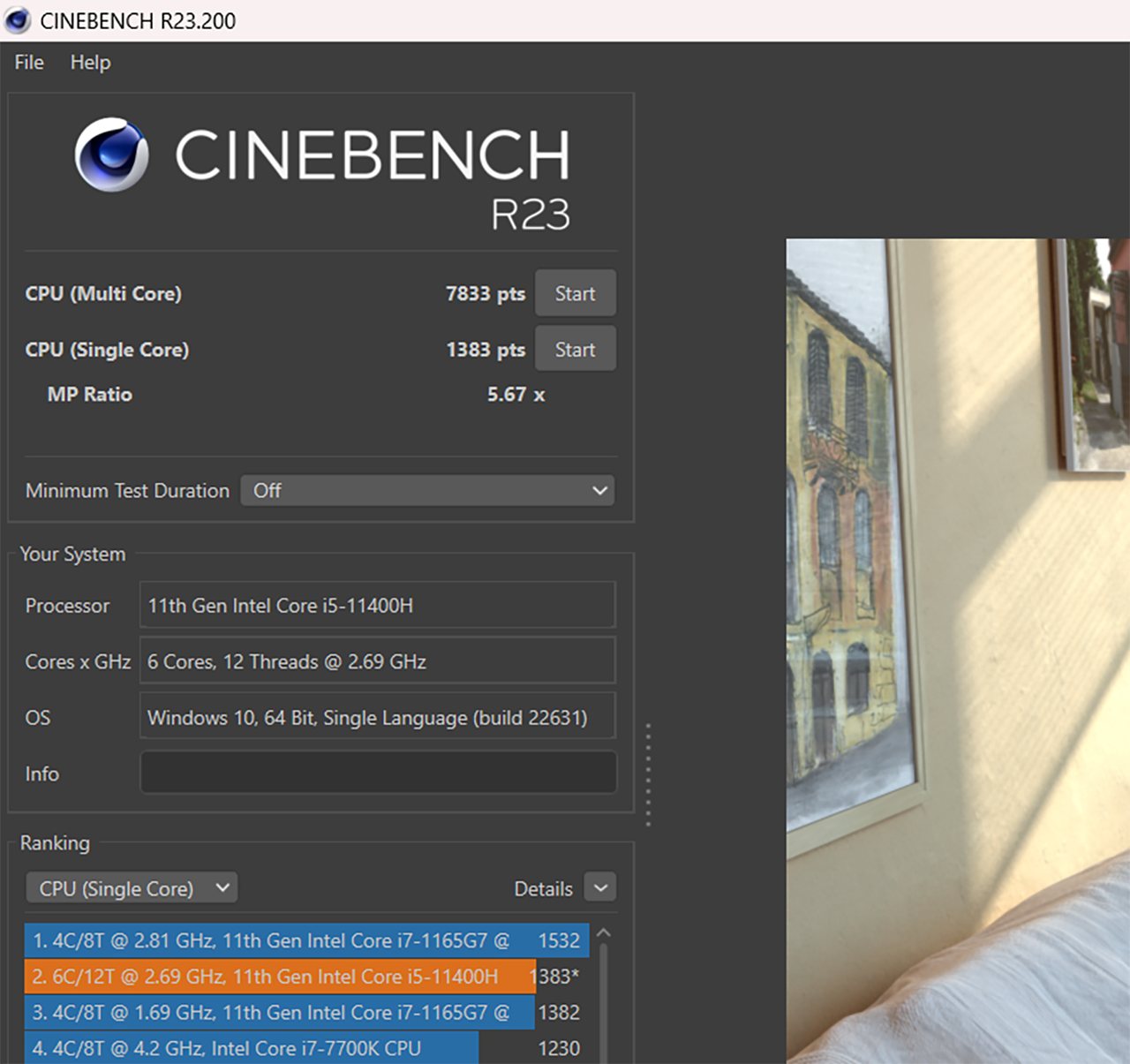 Kết quả bài test Cinebench R23 của Acer Nitro 5 AN515 57 5669. Kết quả bài test Cinebench R23 của Acer Nitro 5 AN515 57 5669.