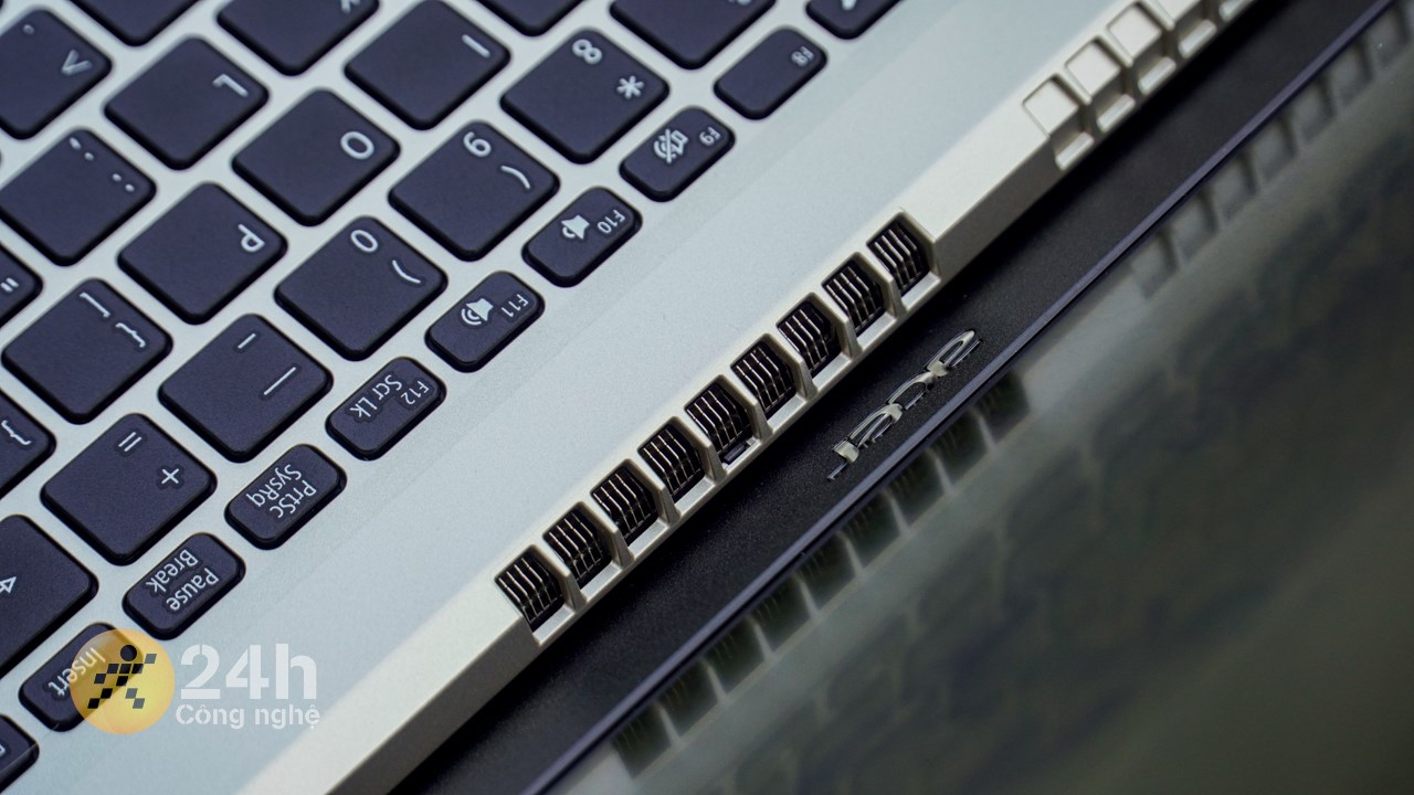 Bàn phím của Acer Aspire 3 A315 58 589K cho chất lượng trải nghiệm gõ êm ái.
