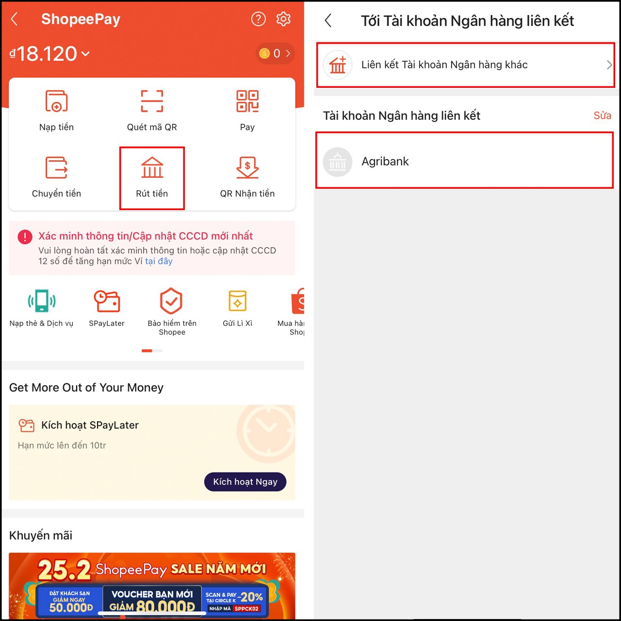 Cách rút tiền từ ShopeePay về tài khoản ngân hàng Cách rút tiền từ ShopeePay về tài khoản ngân hàng
