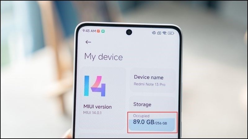 Cả Note 13 Pro 4G và 13 Pro 5G đều có bộ nhớ dự trữ lơn Cả Note 13 Pro 4G và 13 Pro 5G đều có bộ nhớ dự trữ lơn