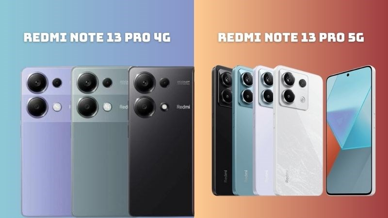 Bảng màu của Redmi Note 13 Pro 4G và Note 13 Pro 5G Bảng màu của Redmi Note 13 Pro 4G và Note 13 Pro 5G