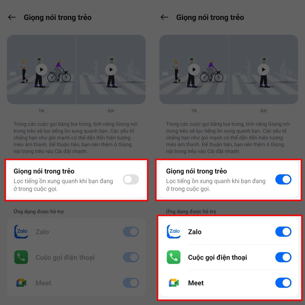 Cách bật lọc tiếng ồn trên OPPO