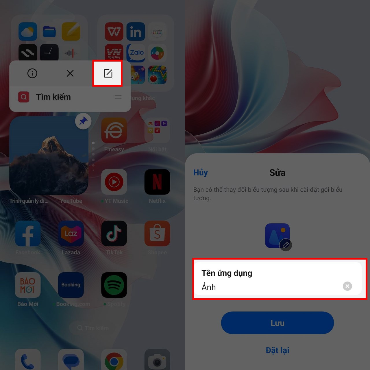 Cách sửa tên ứng dụng trên điện thoại OPPO Cách sửa tên ứng dụng trên điện thoại OPPO