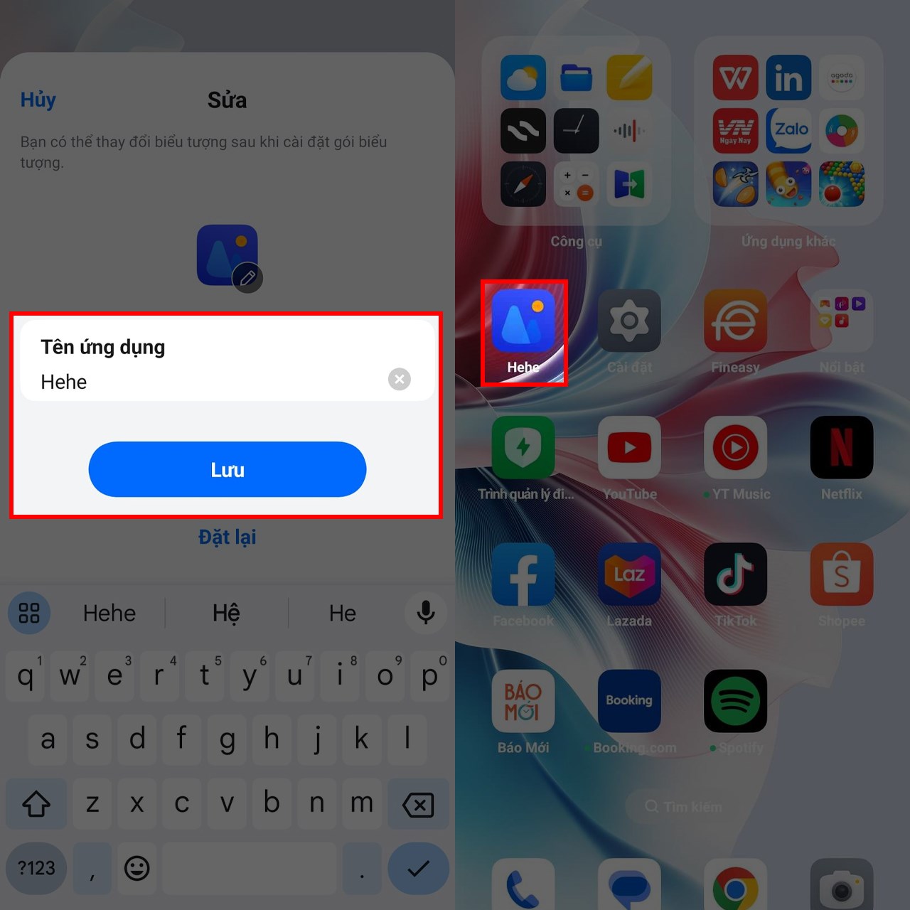 Cách sửa tên ứng dụng trên điện thoại OPPO Cách sửa tên ứng dụng trên điện thoại OPPO