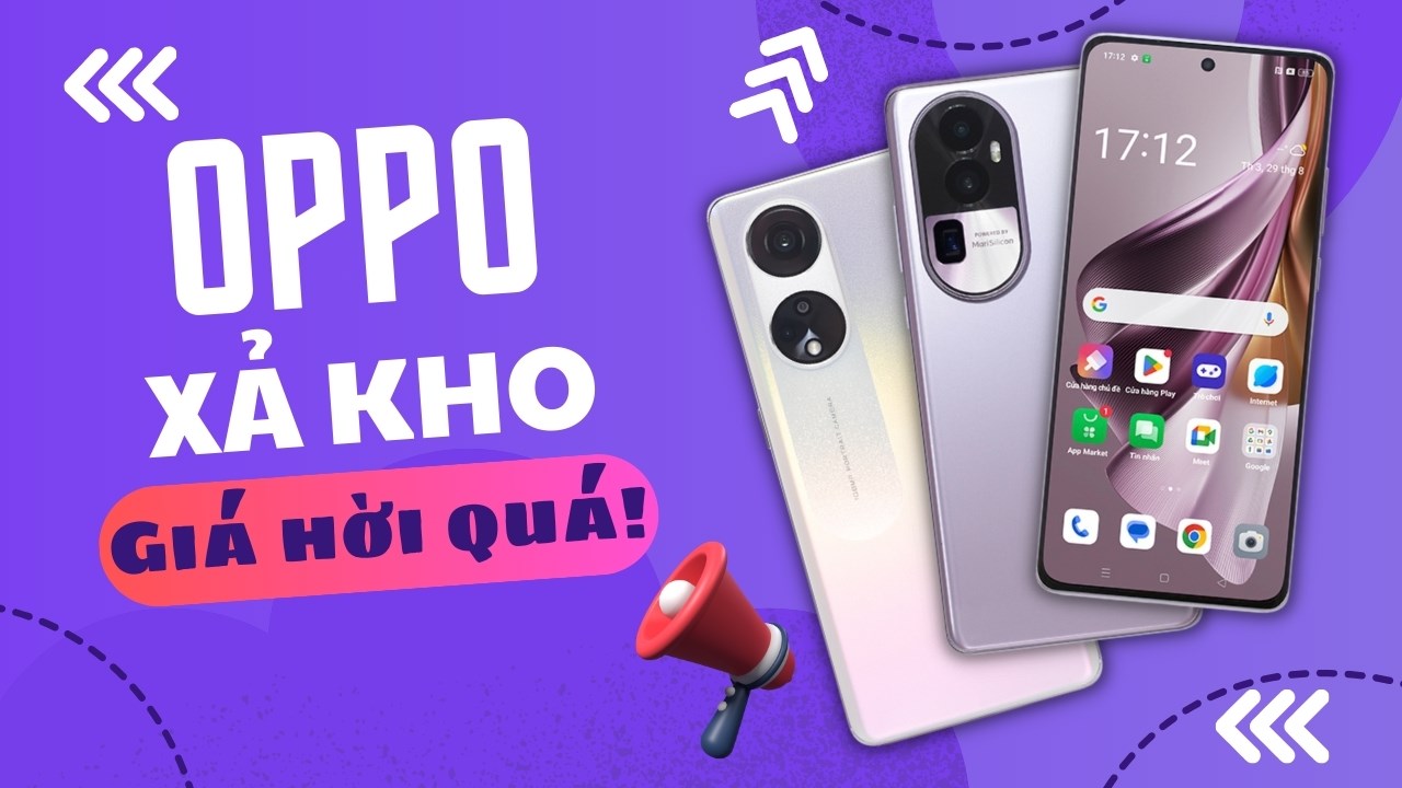 TOP 5 điện thoại OPPO đáng mua, giá quá tốt dịp xả kho lớn tại TGDĐ