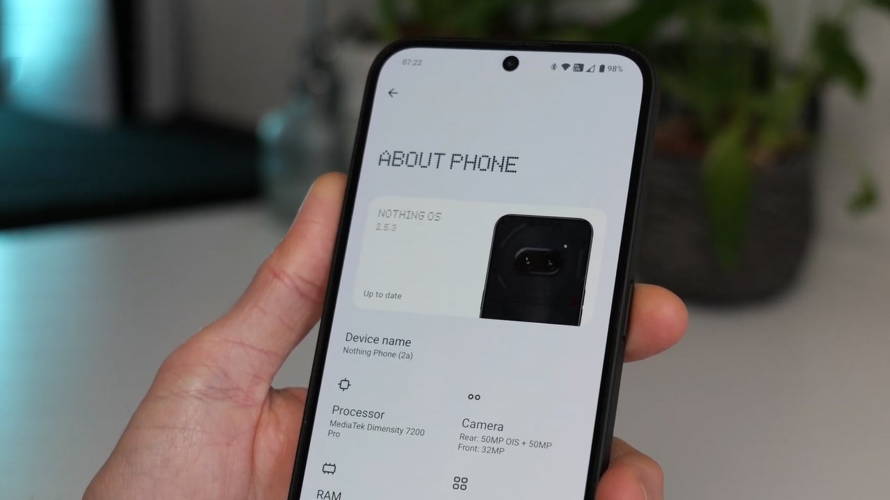 Nothing Phone (2a) sở hữu bộ cấu hình ưu việt