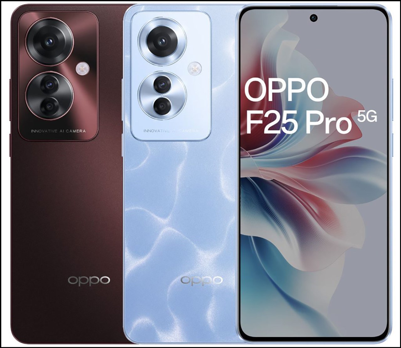 OPPO F25 Pro 5G có 2 màu để người dùng lựa chọn và bản màu Xanh dương là mặt lưng bóng. Nguồn: FoneArena. OPPO F25 Pro 5G có 2 màu để người dùng lựa chọn và bản màu Xanh dương là mặt lưng bóng. Nguồn: FoneArena.
