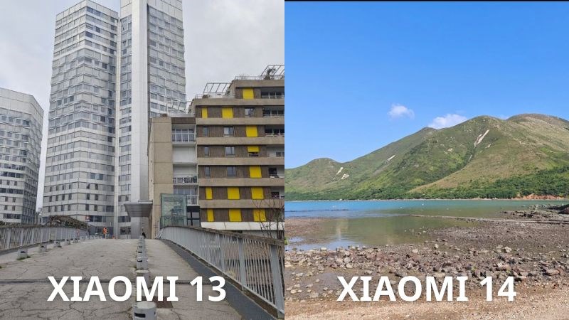 Xiaomi 14 có chất lượng ảnh sắc nét hơn Xiaomi 13 khi chụp góc rộng