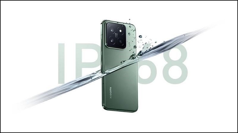 Xiaomi 14 được trang bị chuẩn chống nước IP68 tương tự Xiaomi 13