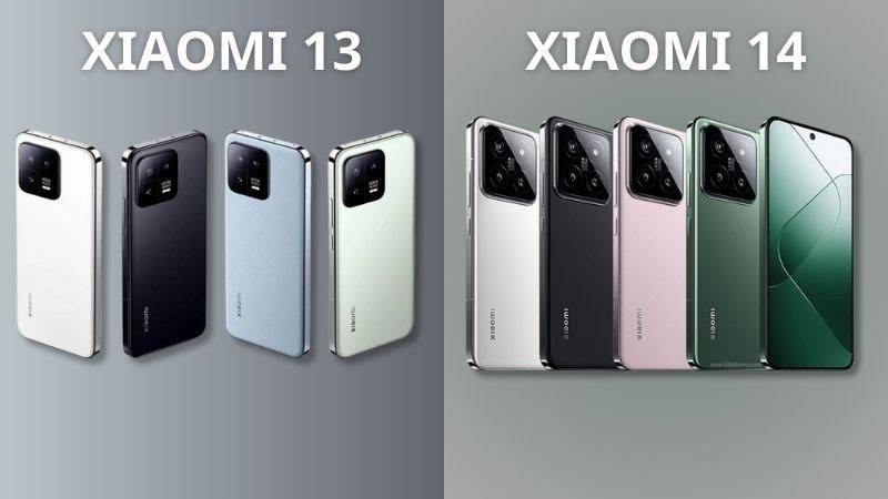 Bảng màu của Xiaomi 13 và Xiaomi 14