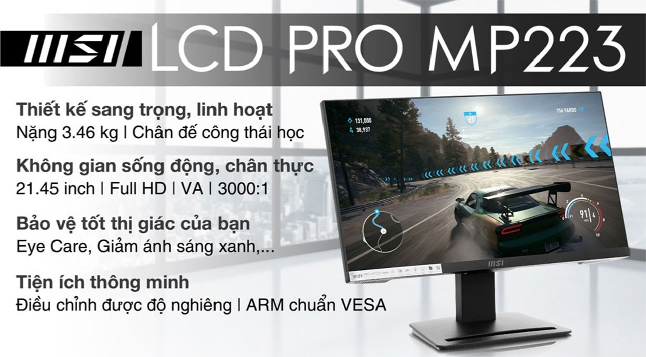 Màn hình MSI giá chỉ từ 1.89 triệu đồng, được tặng kèm tai nghe 500K Màn hình MSI giá chỉ từ 1.89 triệu đồng, được tặng kèm tai nghe 500K