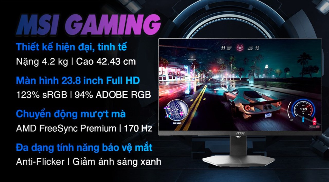 Màn hình MSI giá chỉ từ 1.89 triệu đồng, được tặng kèm tai nghe 500K Màn hình MSI giá chỉ từ 1.89 triệu đồng, được tặng kèm tai nghe 500K