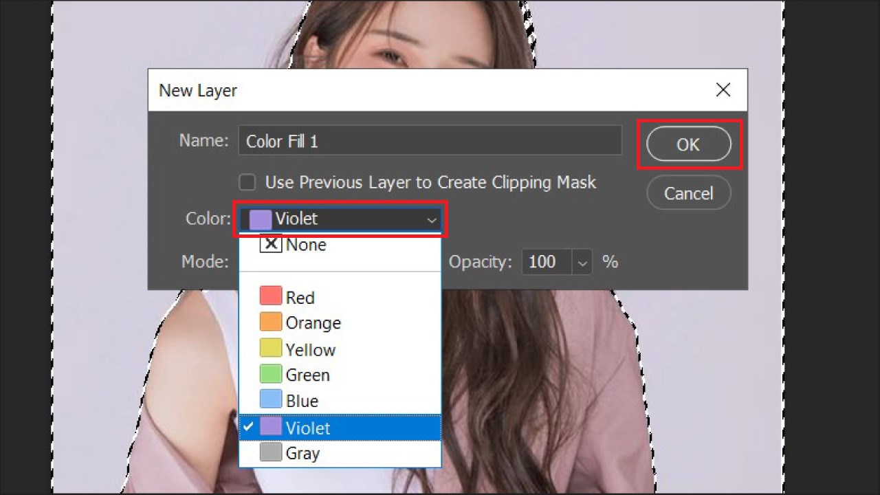 Cách đổi màu phông nền trong Photoshop