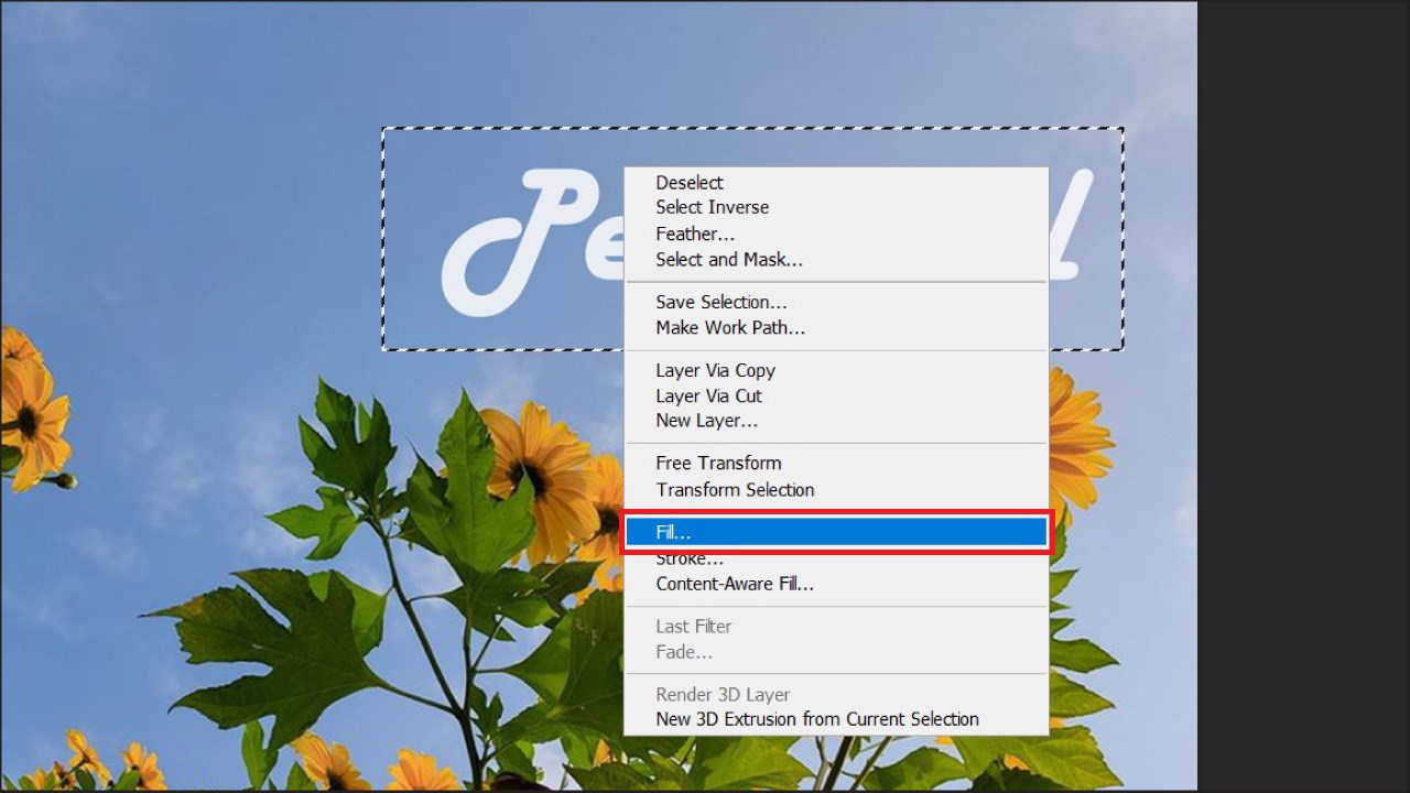 Cách xóa chữ trên ảnh bằng Photoshop Cách xóa chữ trên ảnh bằng Photoshop