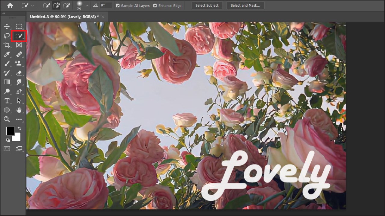 Cách xóa chữ trên ảnh bằng Photoshop Cách xóa chữ trên ảnh bằng Photoshop