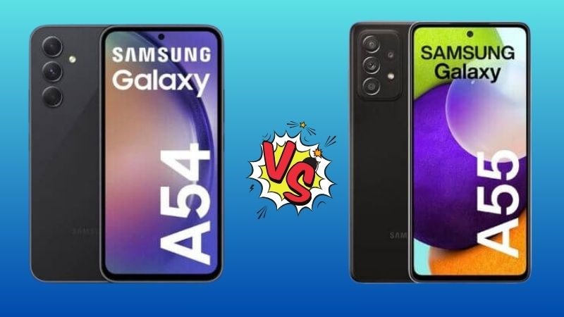 Màn hình của Samsung A55 lớn hơn một chút so với A54