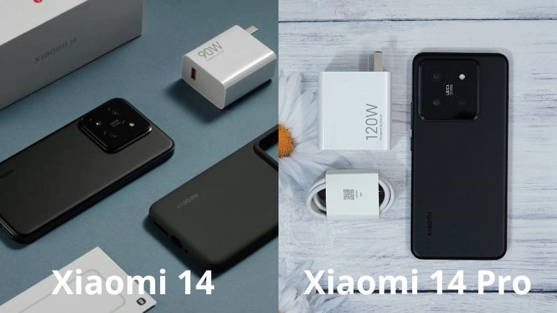 Xiaomi 14 có cục sạc nhanh 90W còn Xiaomi 14 Pro là 120W