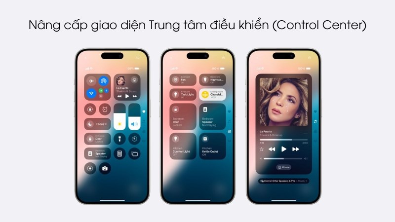 Nâng cấp giao diện Trung tâm điều khiển (Control Center)