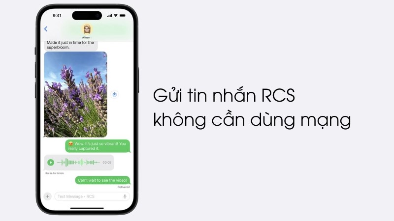 Gửi tin nhắn RCS không cần dùng mạng