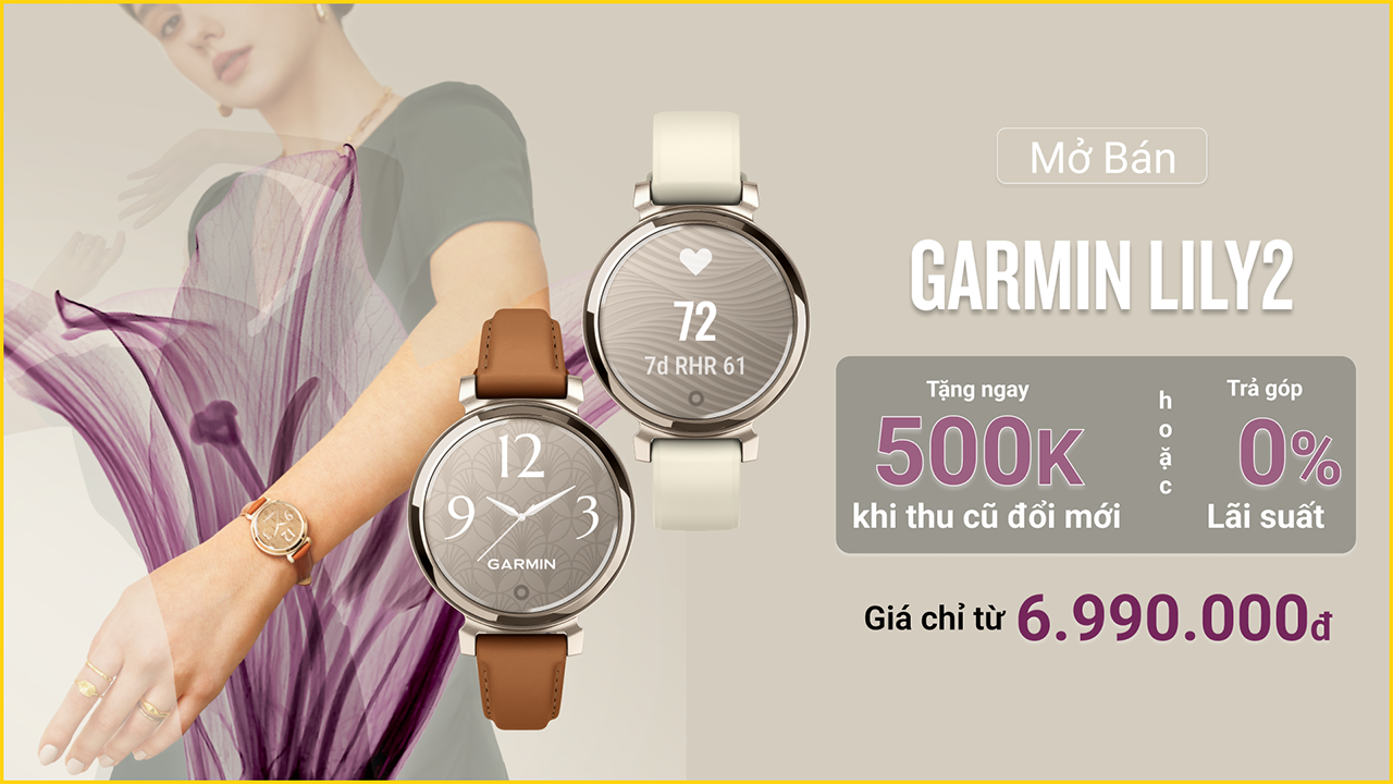 Garmin Lily 2 ra mắt tại Việt Nam