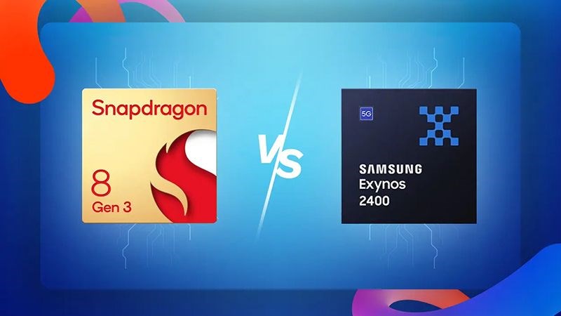 Chip Snapdragon 8 Gen 3 có hiệu suất nhỉnh hơn so với Samsung Exynos 2400