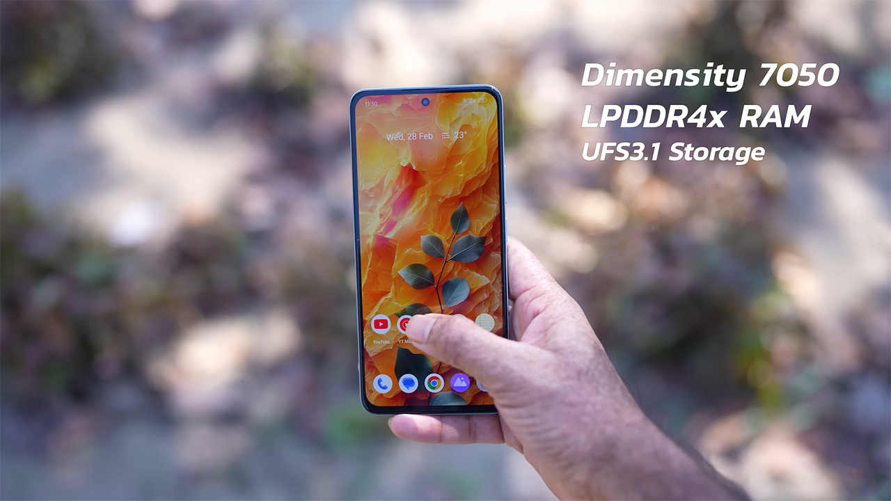 realme 12+ 5G được trang bị bộ cấu hình tốt trong phân khúc với con chip Dimensity 7050. Nguồn: Gyan Therapy. realme 12+ 5G được trang bị bộ cấu hình tốt trong phân khúc với con chip Dimensity 7050. Nguồn: Gyan Therapy.