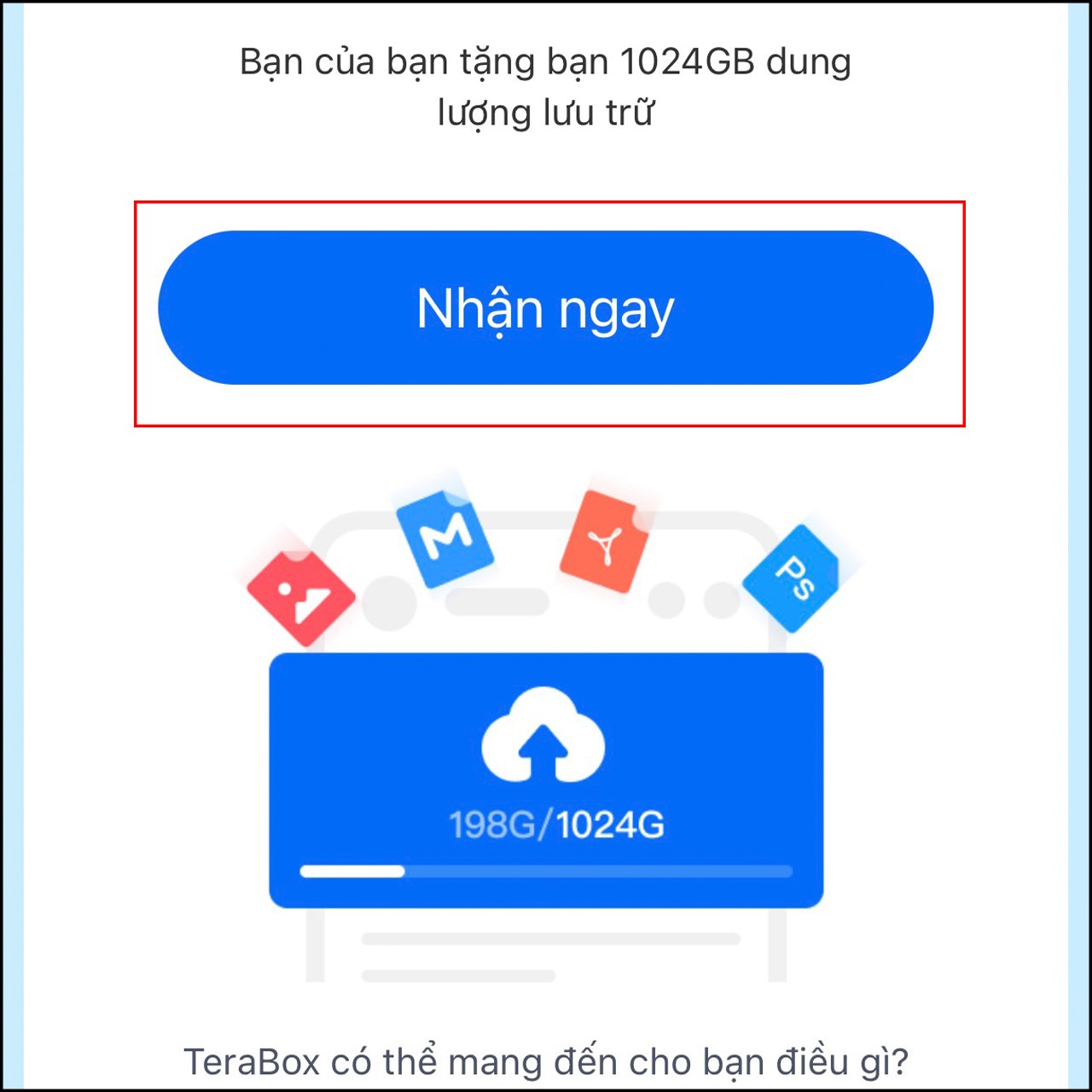 Cách dùng Terabox lưu trữ với 1TB miễn phí