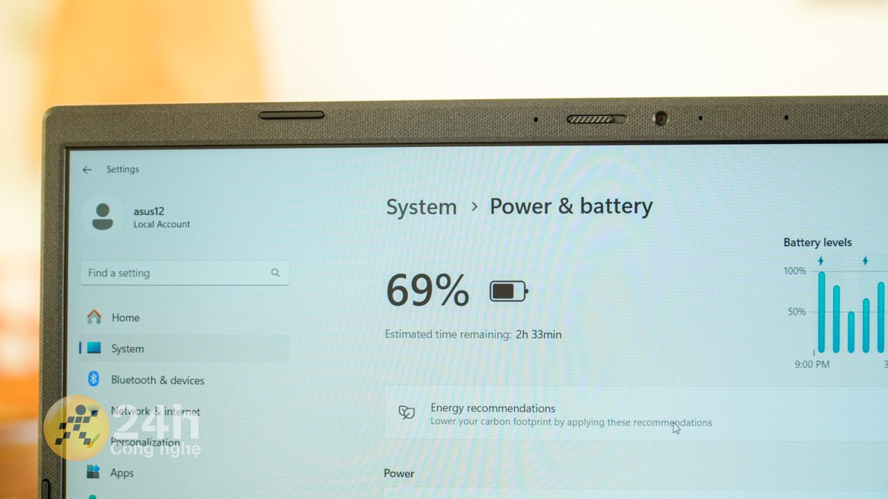 Nếu không dùng sạc thì ASUS Vivobook X1404ZA bản Intel Core i5 thế hệ 12 có thể hoạt động được 4 tiếng. Nếu không dùng sạc thì ASUS Vivobook X1404ZA bản Intel Core i5 thế hệ 12 có thể hoạt động được 4 tiếng.