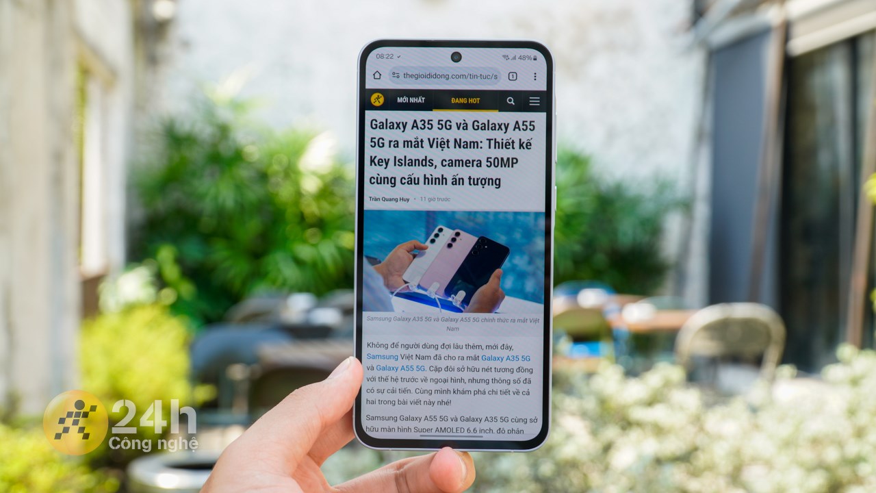 Với Exynos 1480 thì Galaxy A55 5G có thể đáp ứng tốt nhu cầu sử dụng cơ bản của người dùng. Với Exynos 1480 thì Galaxy A55 5G có thể đáp ứng tốt nhu cầu sử dụng cơ bản của người dùng.