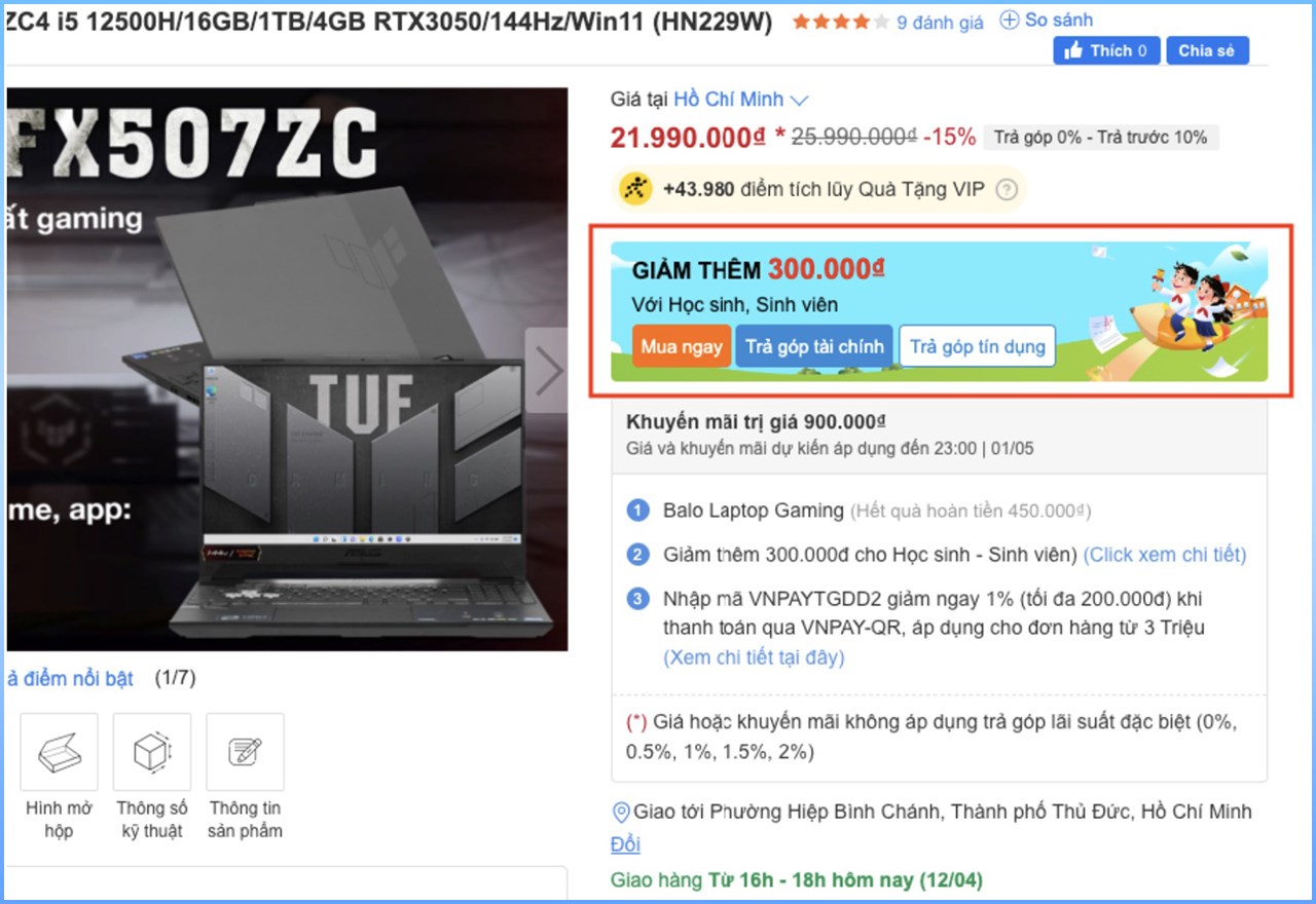 Giảm thêm từ 200K - 500K khi mua laptop dành cho học sinh, sinh viên Giảm thêm từ 200K - 500K khi mua laptop dành cho học sinh, sinh viên