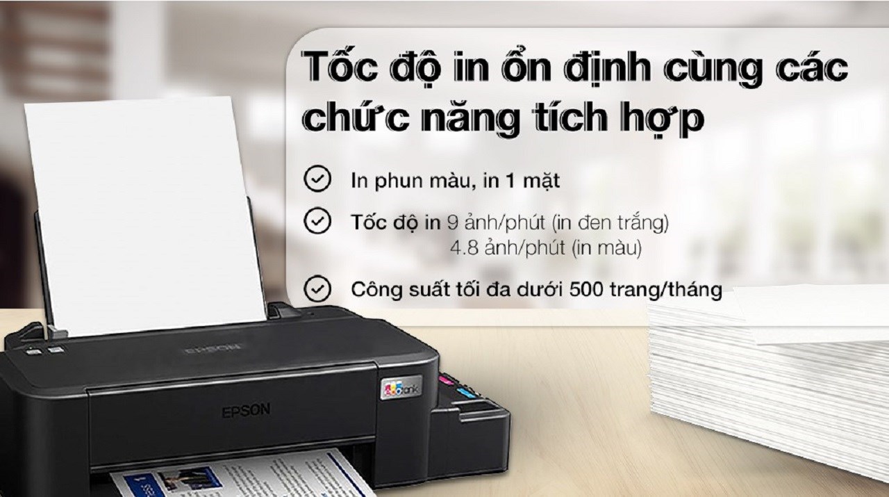 Epson EcoTank L121 (C11CD76501): Máy in phun màu giá rẻ tại TGDĐ Epson EcoTank L121 (C11CD76501): Máy in phun màu giá rẻ tại TGDĐ