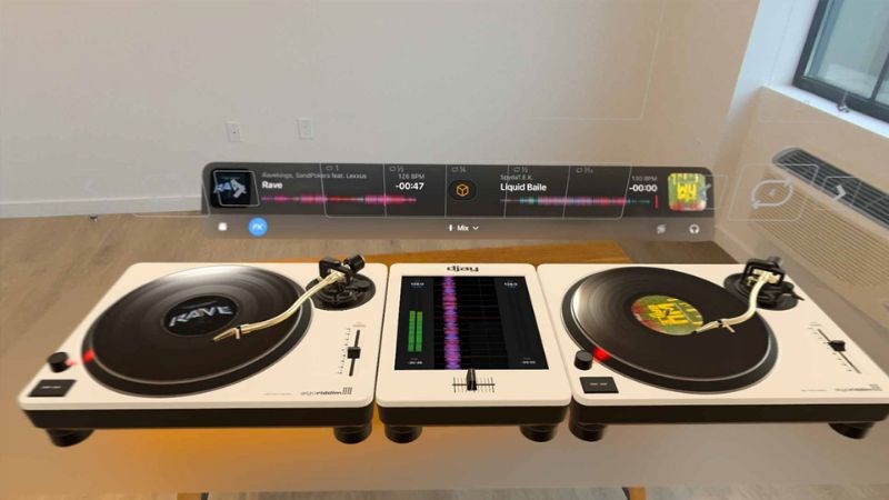 Ứng dụng Djay trên Apple Vision Pro Ứng dụng Djay trên Apple Vision Pro