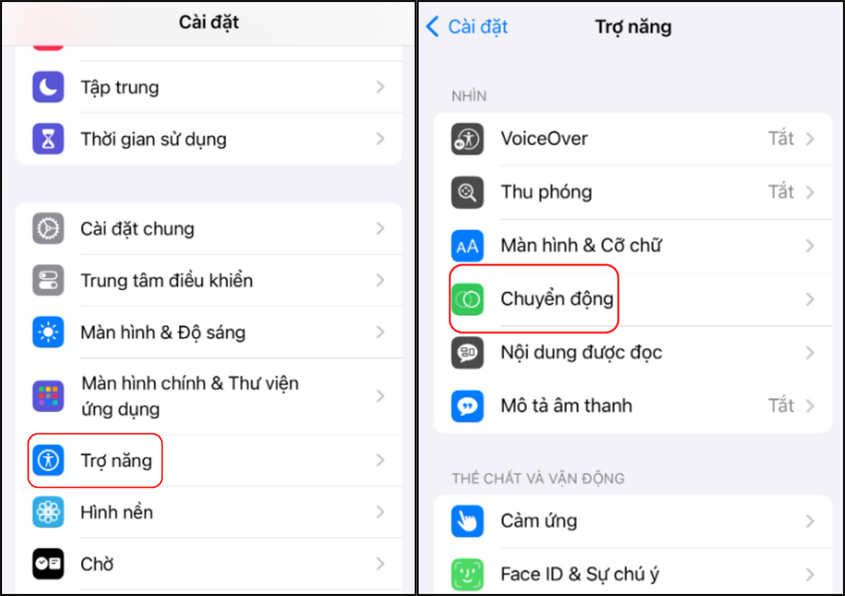 Mở ứng dụng cài đặt và chọn Trợ năng Mở ứng dụng cài đặt và chọn Trợ năng