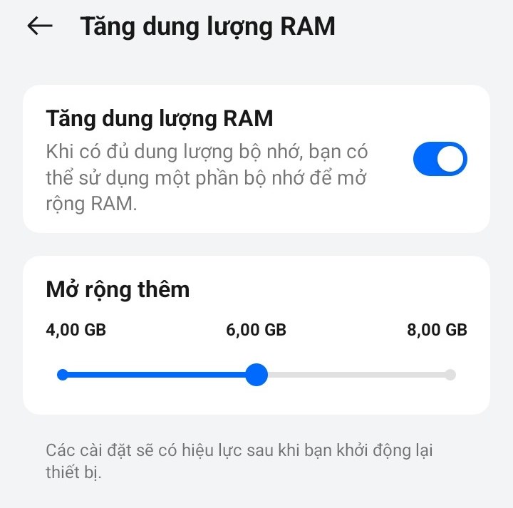 Cách tăng RAM trên realme C65 Cách tăng RAM trên realme C65