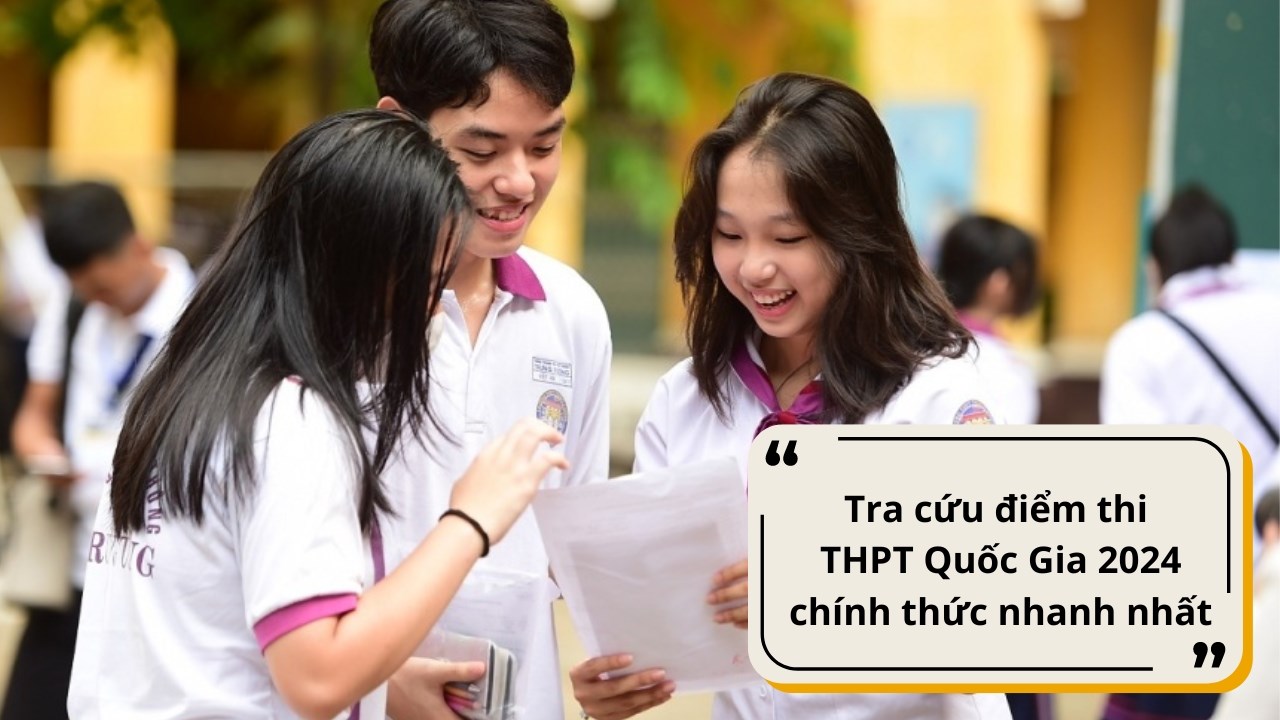 Tra cứu điểm thị tốt nghiệp THPT Quốc gia chính thức 