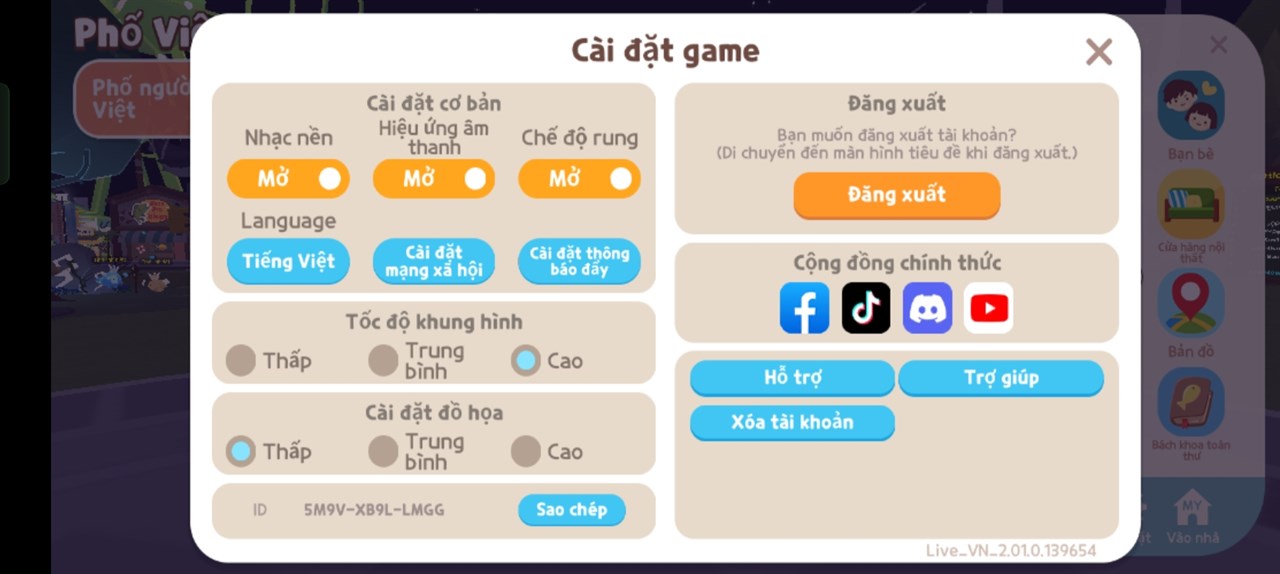 Thiết lập đồ họa Play Together mà mình đã áp dụng trên realme C65. Thiết lập đồ họa Play Together mà mình đã áp dụng trên realme C65.