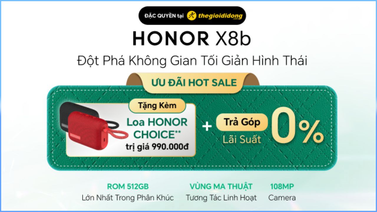 Note lịch săn Hotsale Honor X8b, tặng 2.000 loa Choice trị giá 990K, bảo hành 2 năm Note lịch săn Hotsale Honor X8b, tặng 2.000 loa Choice trị giá 990K, bảo hành 2 năm