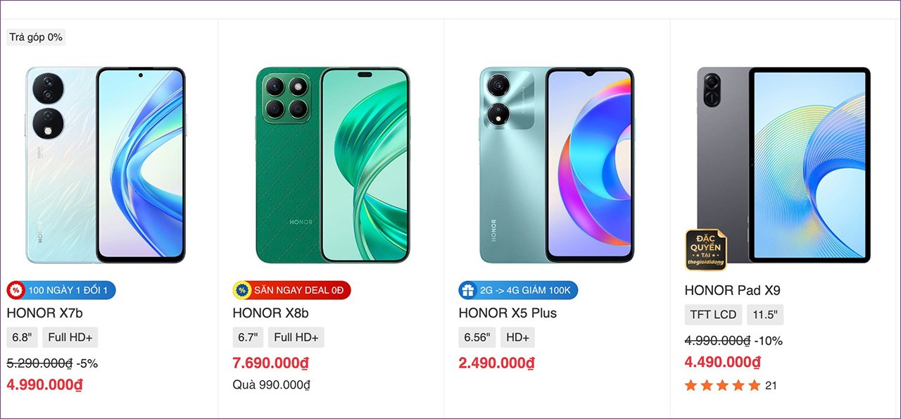 Thế Giới Di Động và Honor hứa hẹn trong tương lai sẽ mở bán thêm nhiều sản phẩm nữa Thế Giới Di Động và Honor hứa hẹn trong tương lai sẽ mở bán thêm nhiều sản phẩm nữa