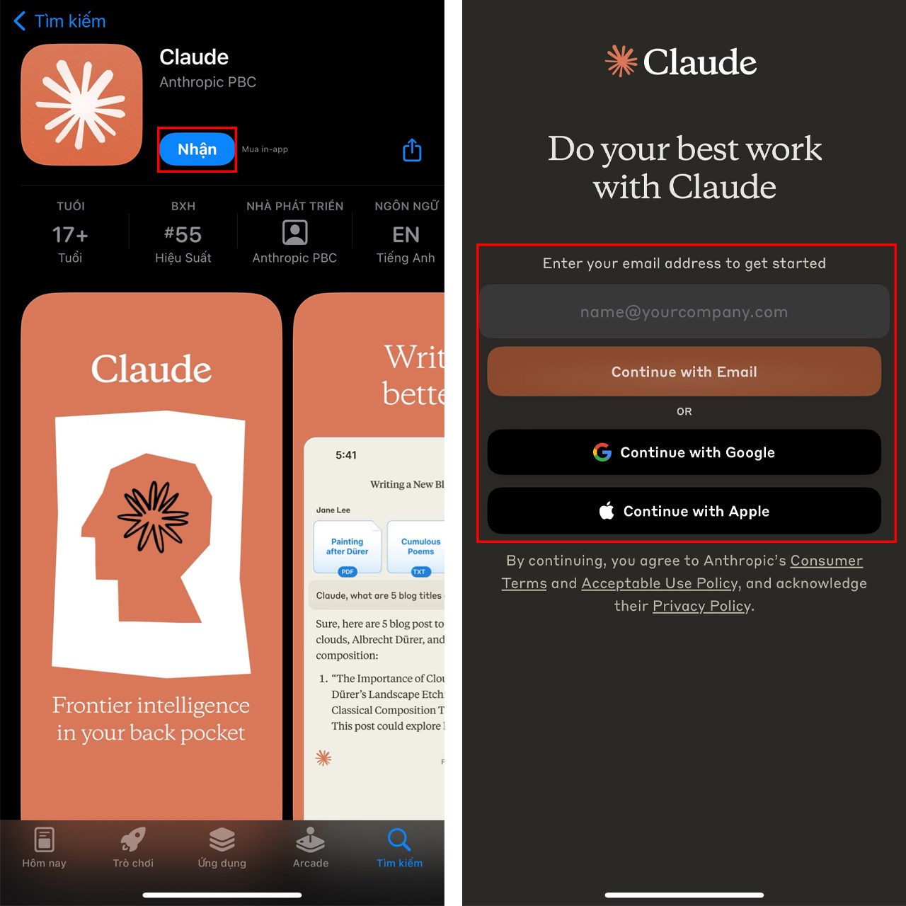 Cách tải Claude Cách tải Claude