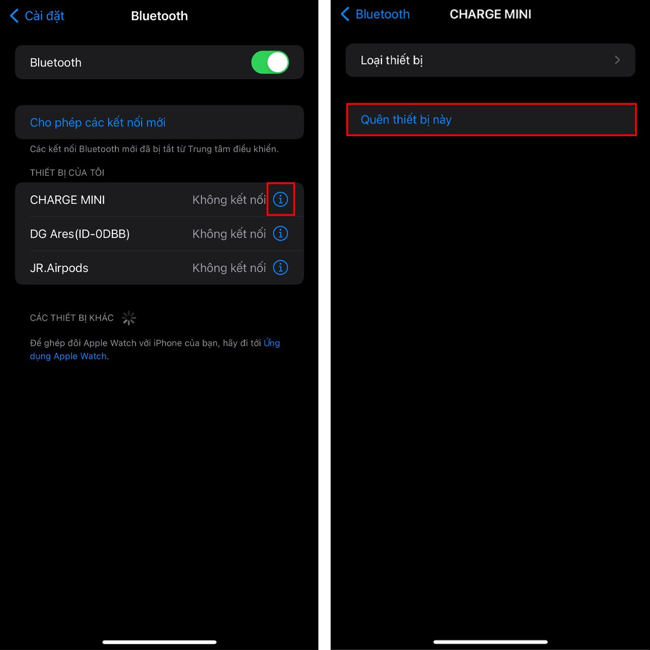 iPhone không kết nối được Bluetooth