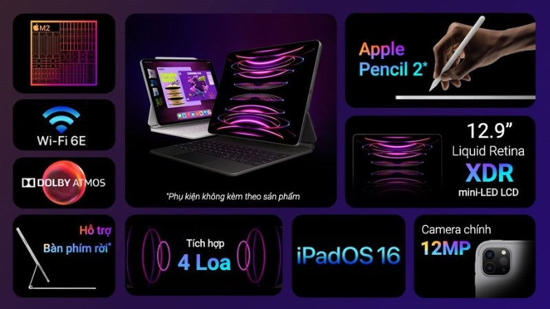 Thông số iPad Pro M2