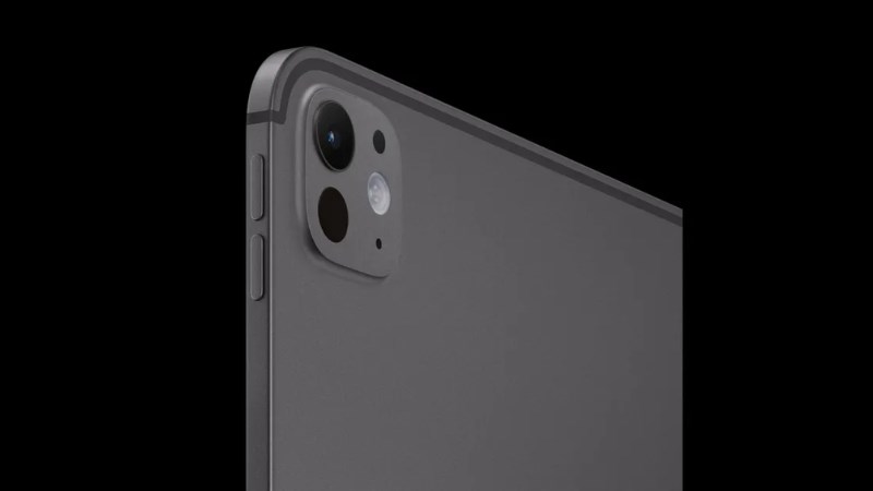 iPad Pro M4 sở hữu camera chính 12MP góc rộng, tích hợp đèn flash True Tone