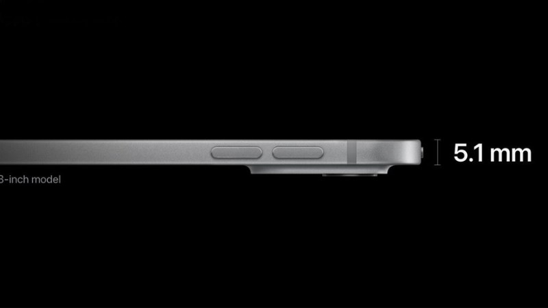 iPad Pro M4 thiết kế siêu mỏng chỉ 5.1mm