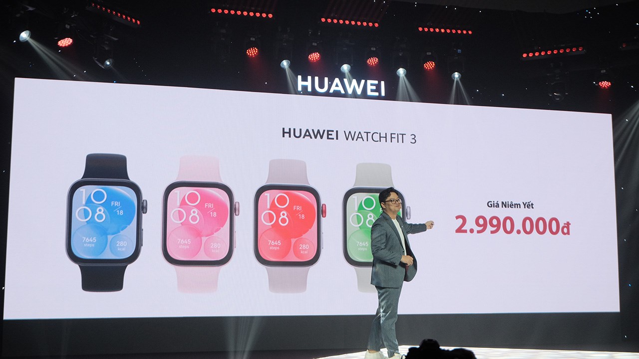 Mức giá chính thức của Huawei Watch Fit 3 tại Việt Nam