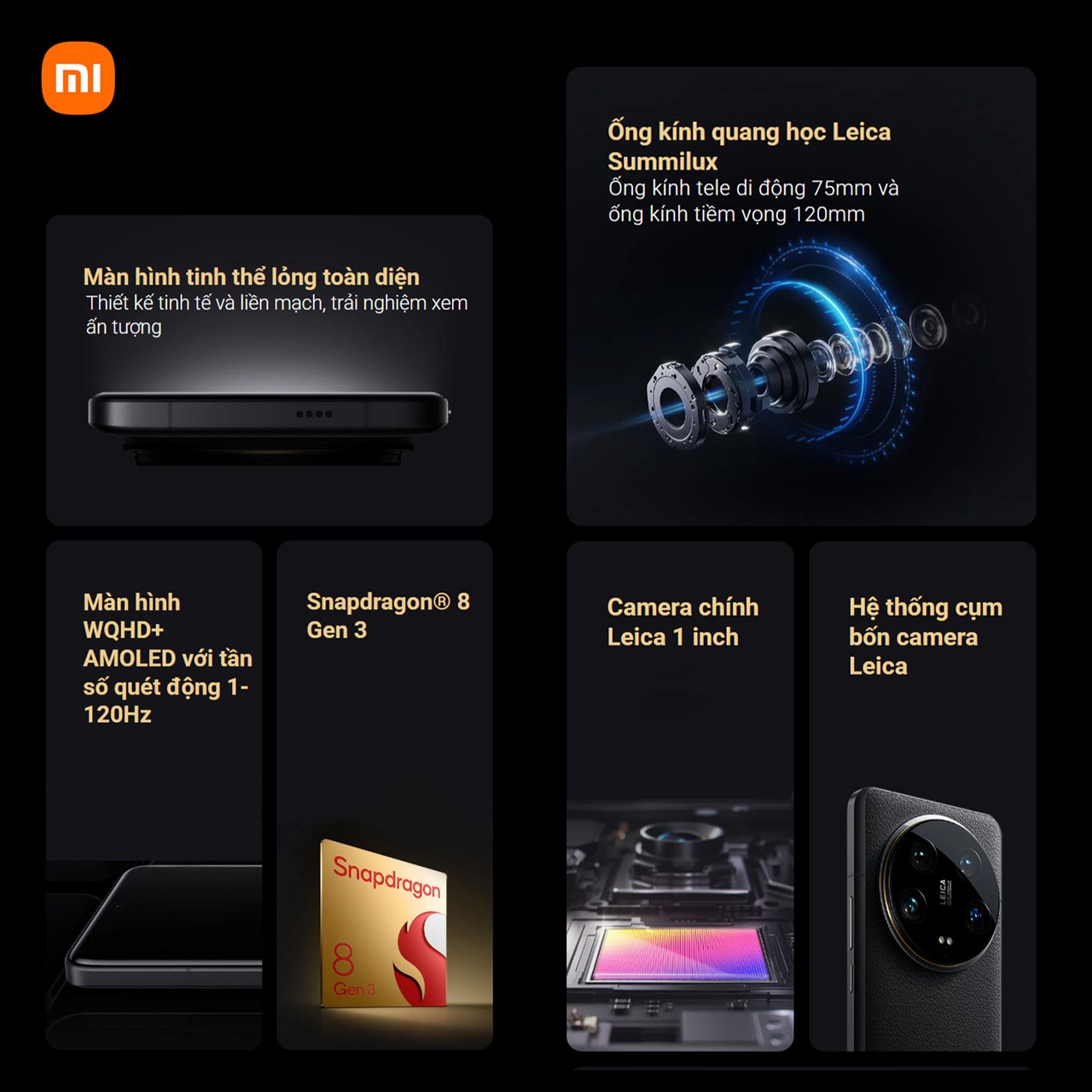 Toàn bộ thông số kỹ thuật của Xiaomi 14 Ultra